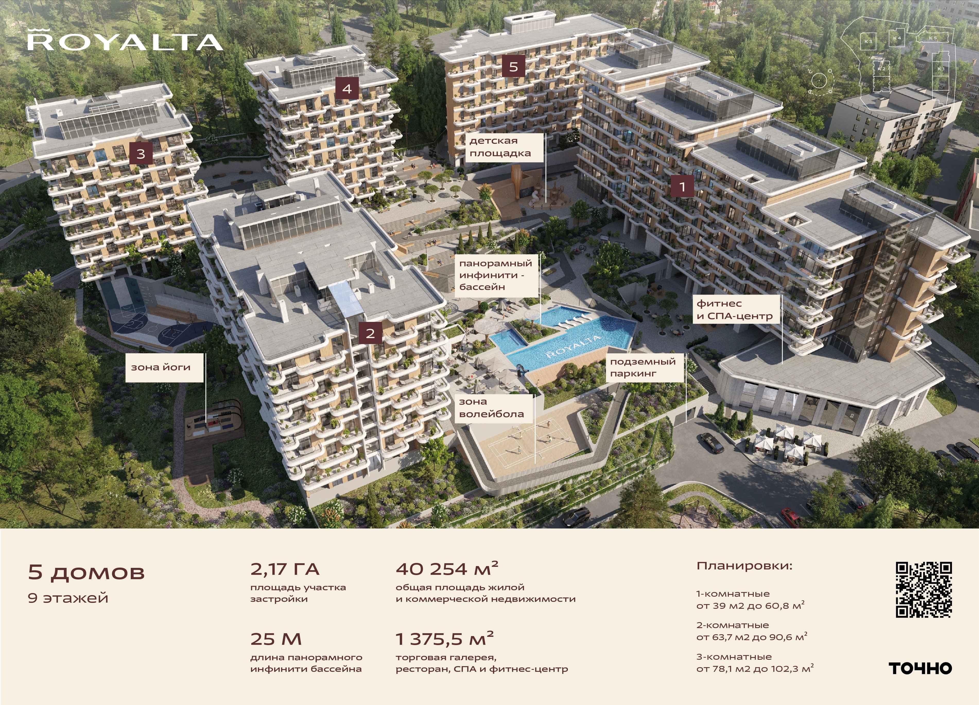 2-комнатная квартира №36 83,1 м2 от застройщика ГК ТОЧНО фото 2