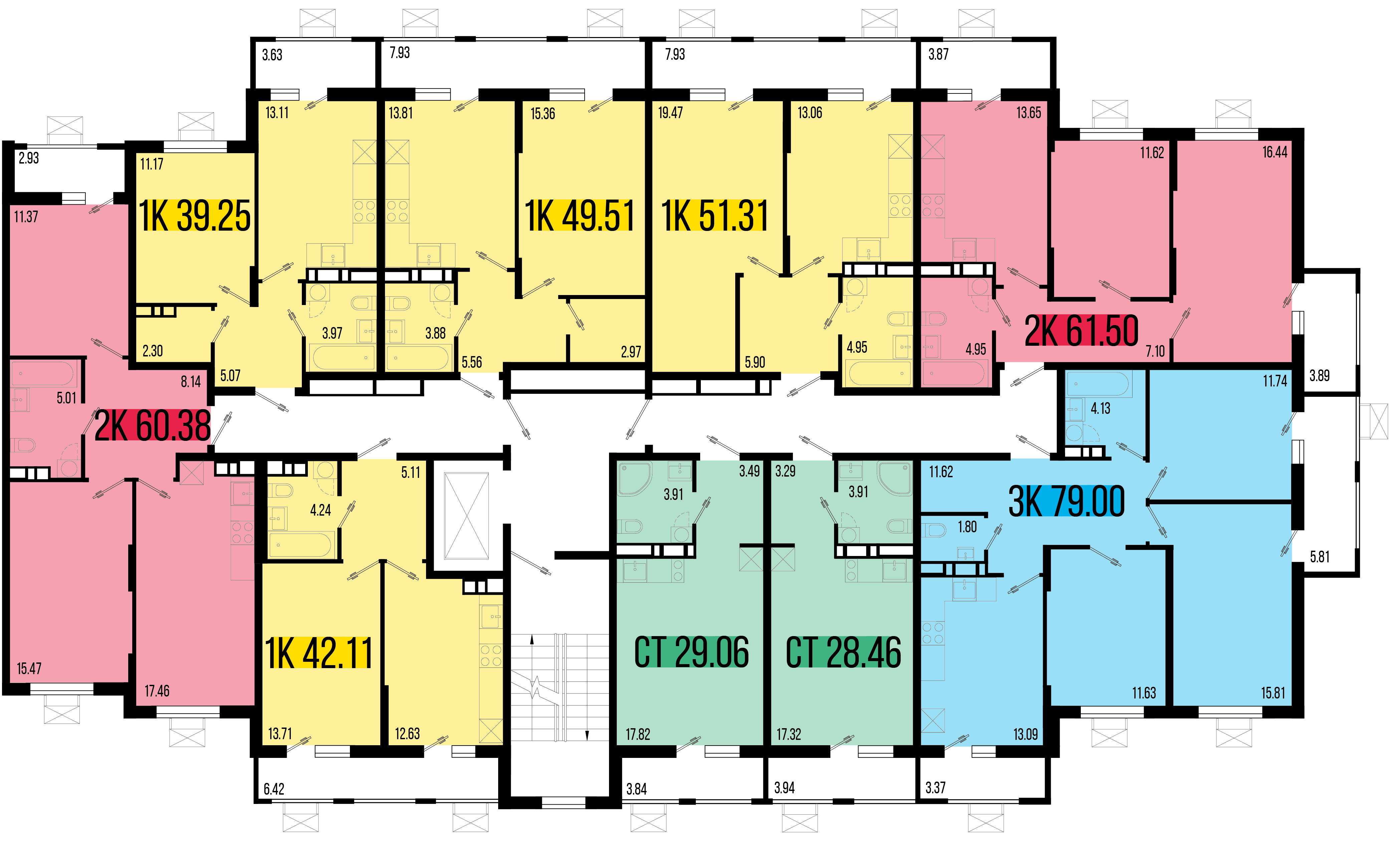 Студия №126 26,49 м2 от застройщика ГК ТОЧНО фото 5