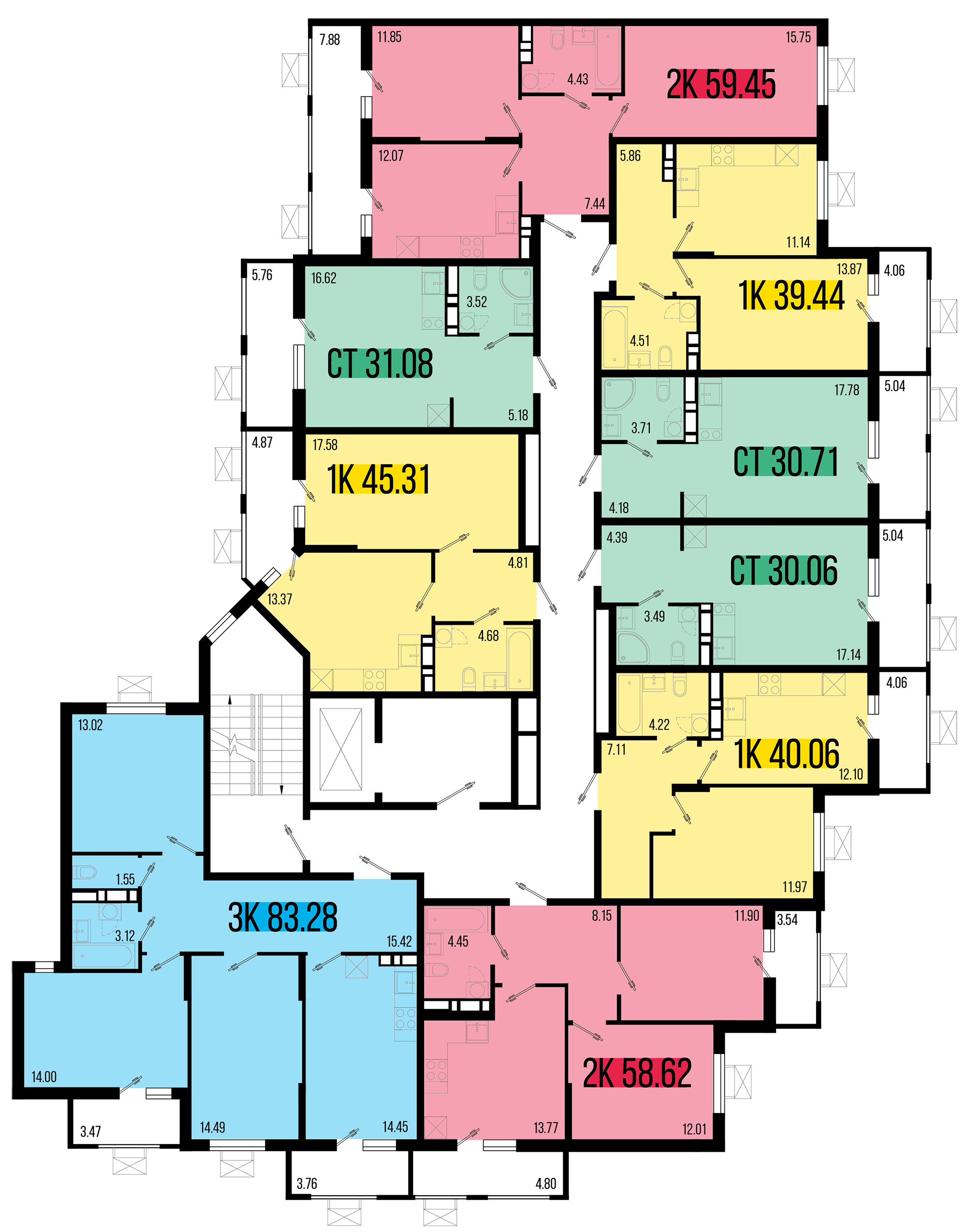 Студия №123 30,06 м2 от застройщика ГК ТОЧНО фото 5