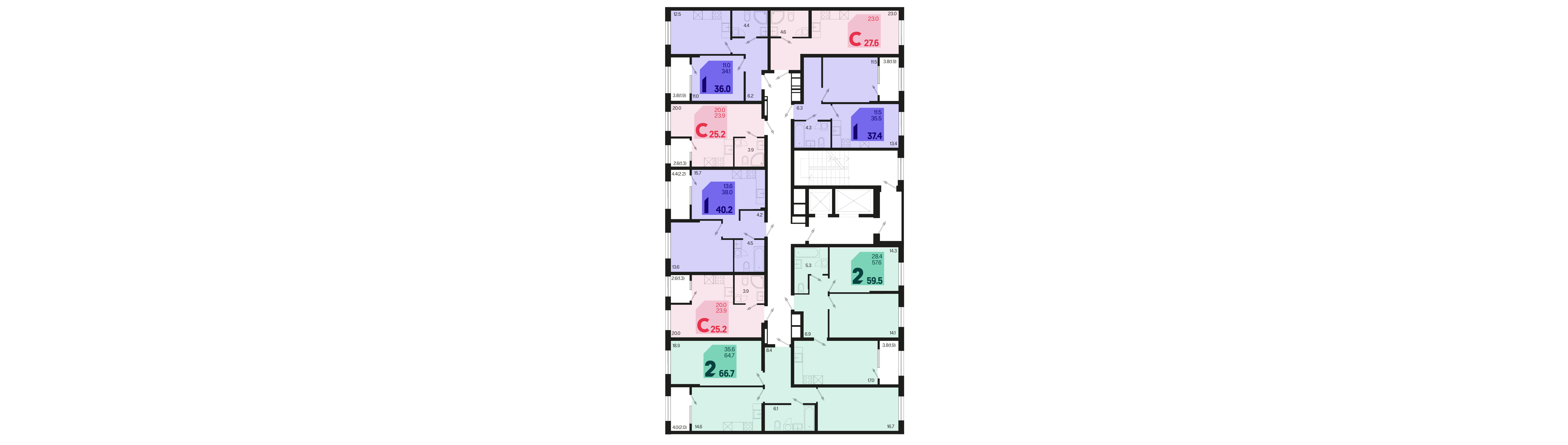 Студия №400 25,2 м2 от застройщика ГК ТОЧНО фото 5