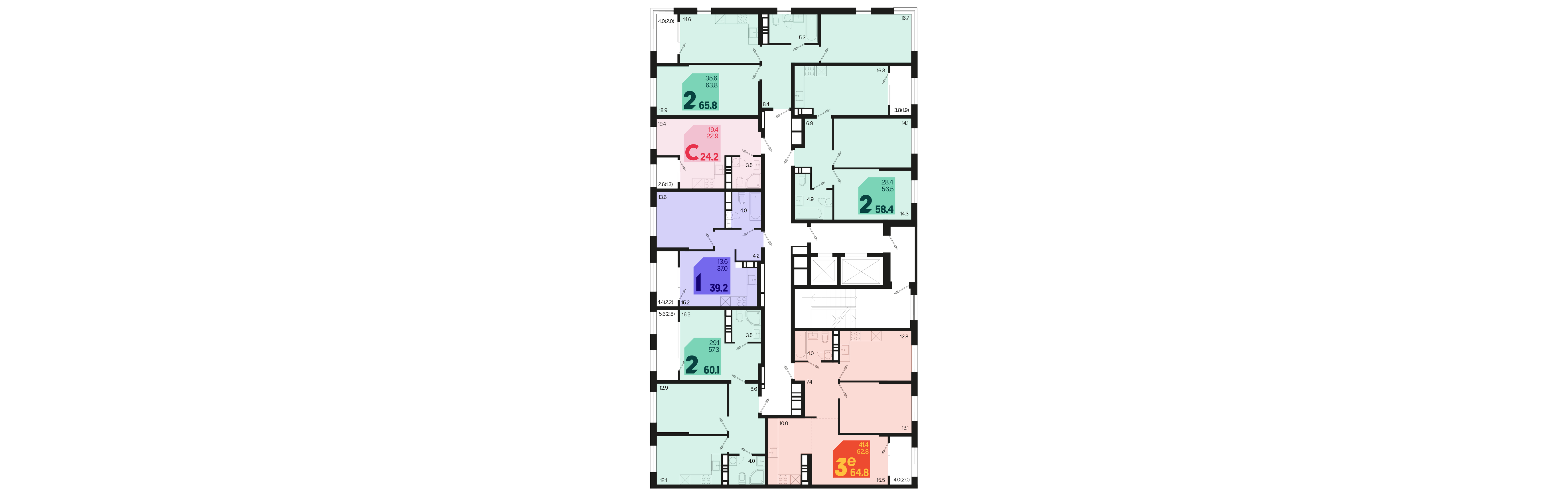 Студия №663 24,2 м2 от застройщика ГК ТОЧНО фото 5