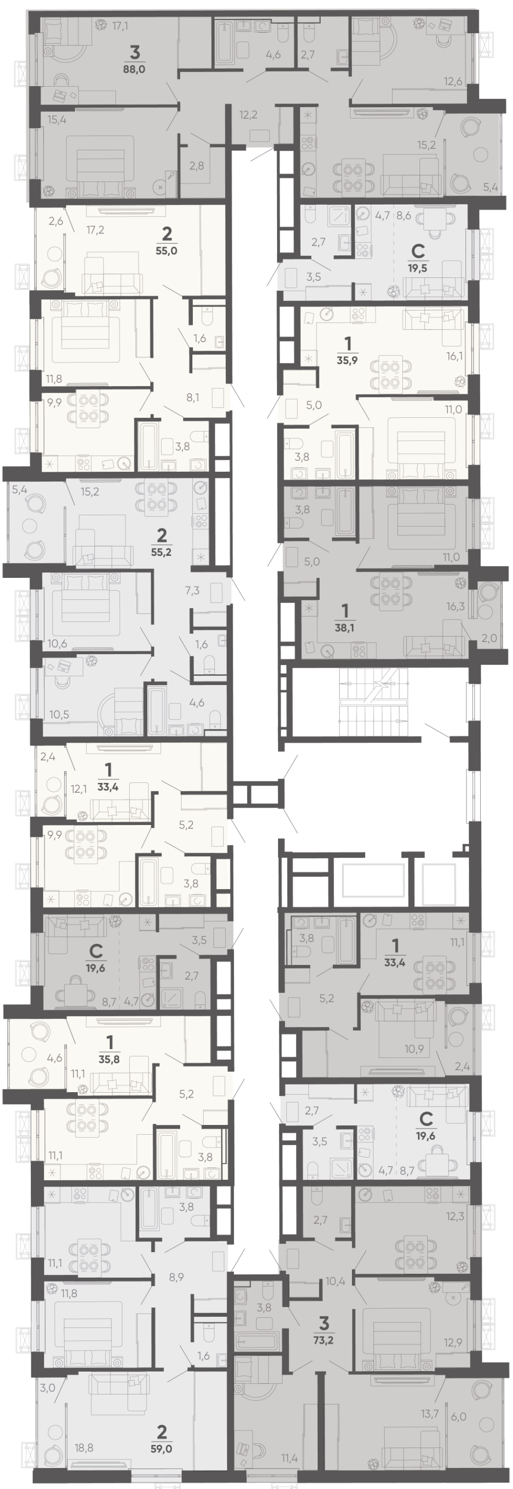 Студия №29 19,6 м2 от застройщика ГК ТОЧНО фото 5