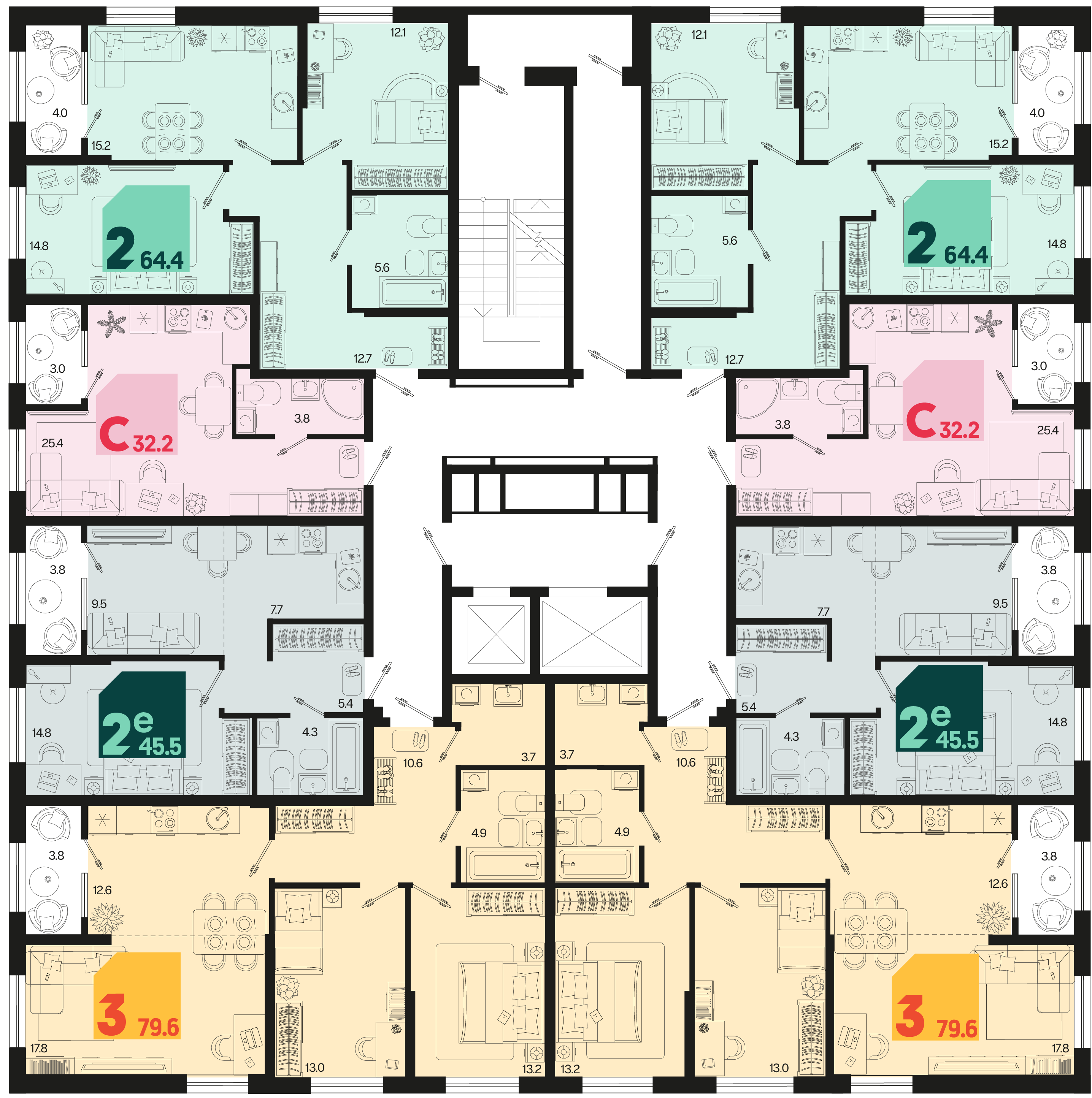 Студия №7 32,2 м2 от застройщика ГК ТОЧНО фото 5