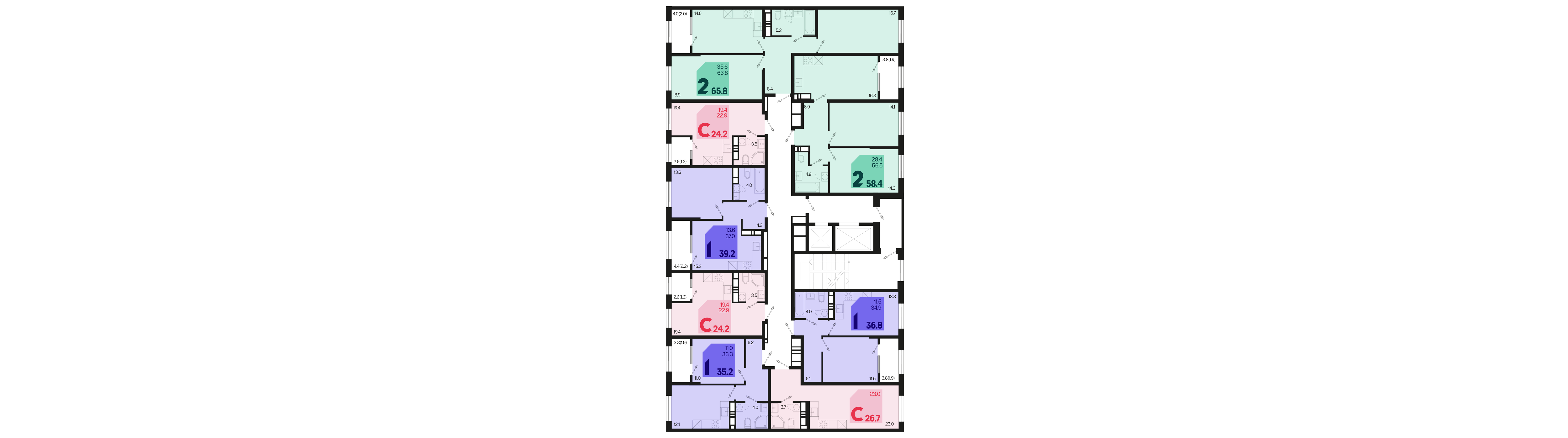 Студия №265 24,2 м2 от застройщика ГК ТОЧНО фото 5