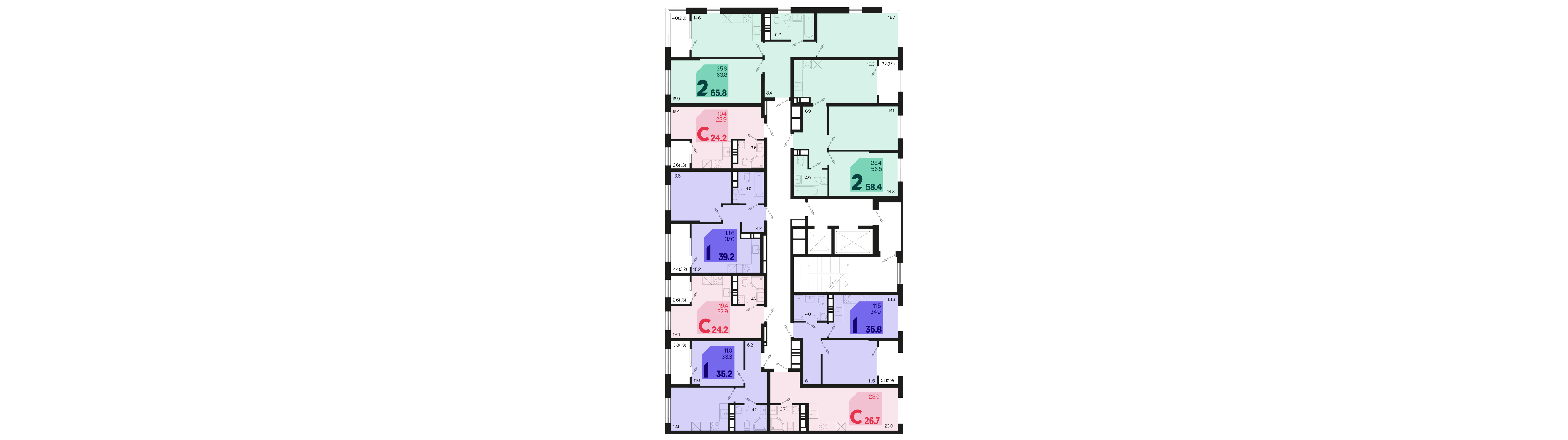 Студия №313 24,2 м2 от застройщика ГК ТОЧНО фото 5