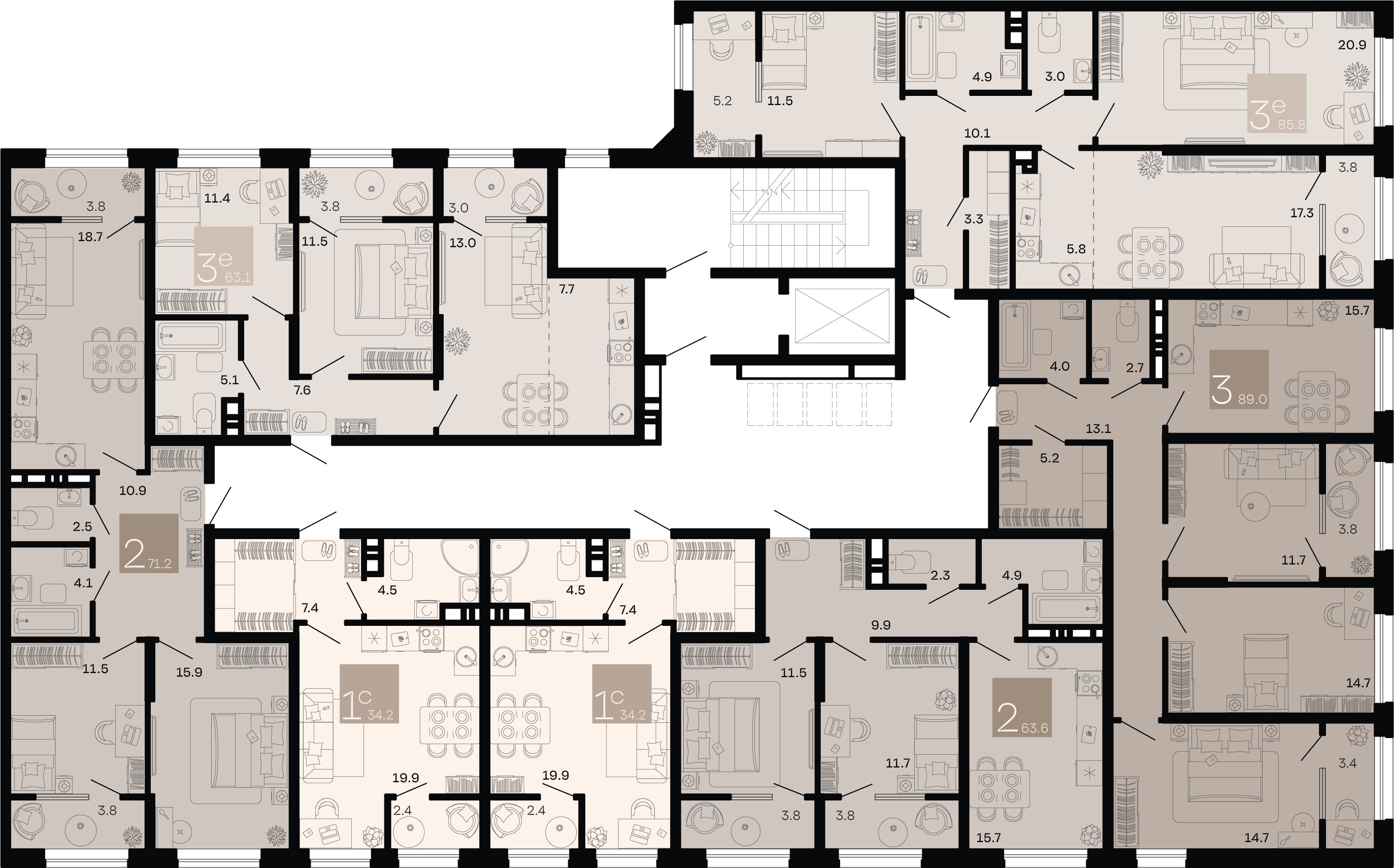 Студия №54 33 м2 от застройщика ГК ТОЧНО фото 3