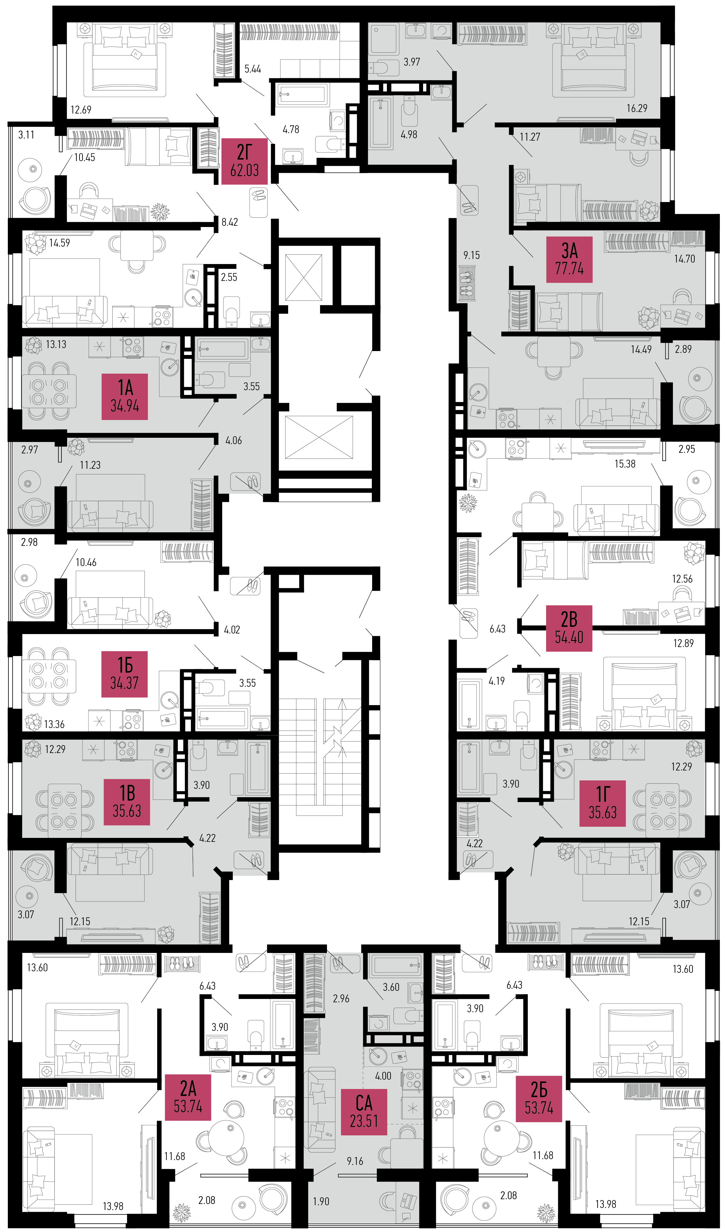 Студия №108 21,62 м2 от застройщика ГК ТОЧНО фото 5