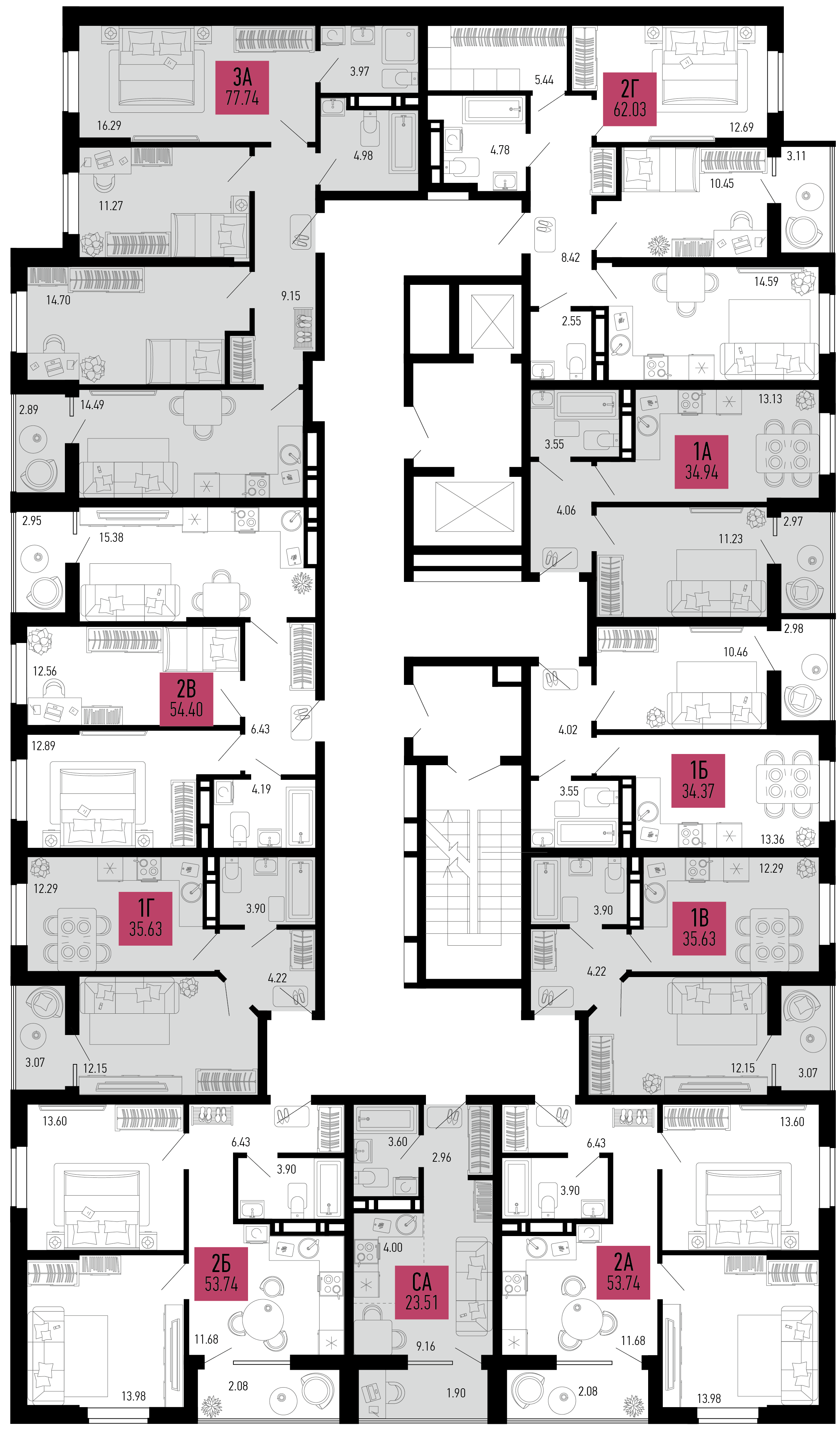 Студия №1009 21,62 м2 от застройщика ГК ТОЧНО фото 5
