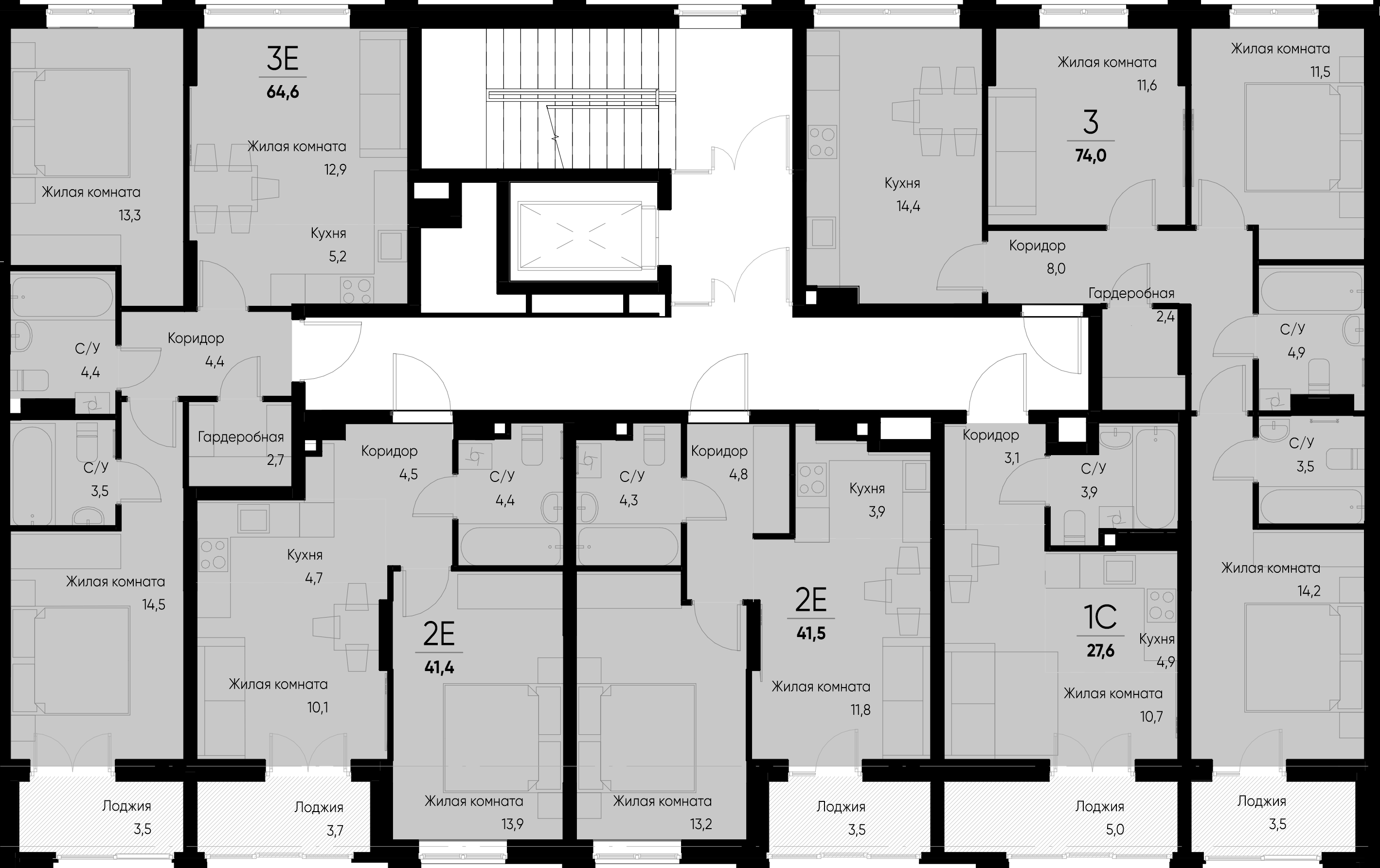 Студия №42 25,1 м2 от застройщика ГК ТОЧНО фото 3