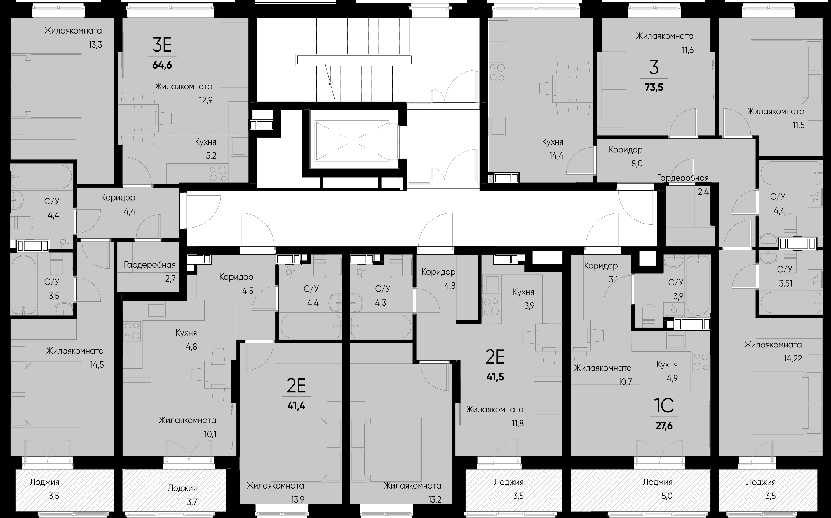 Студия №67 27,6 м2 от застройщика ГК ТОЧНО фото 3