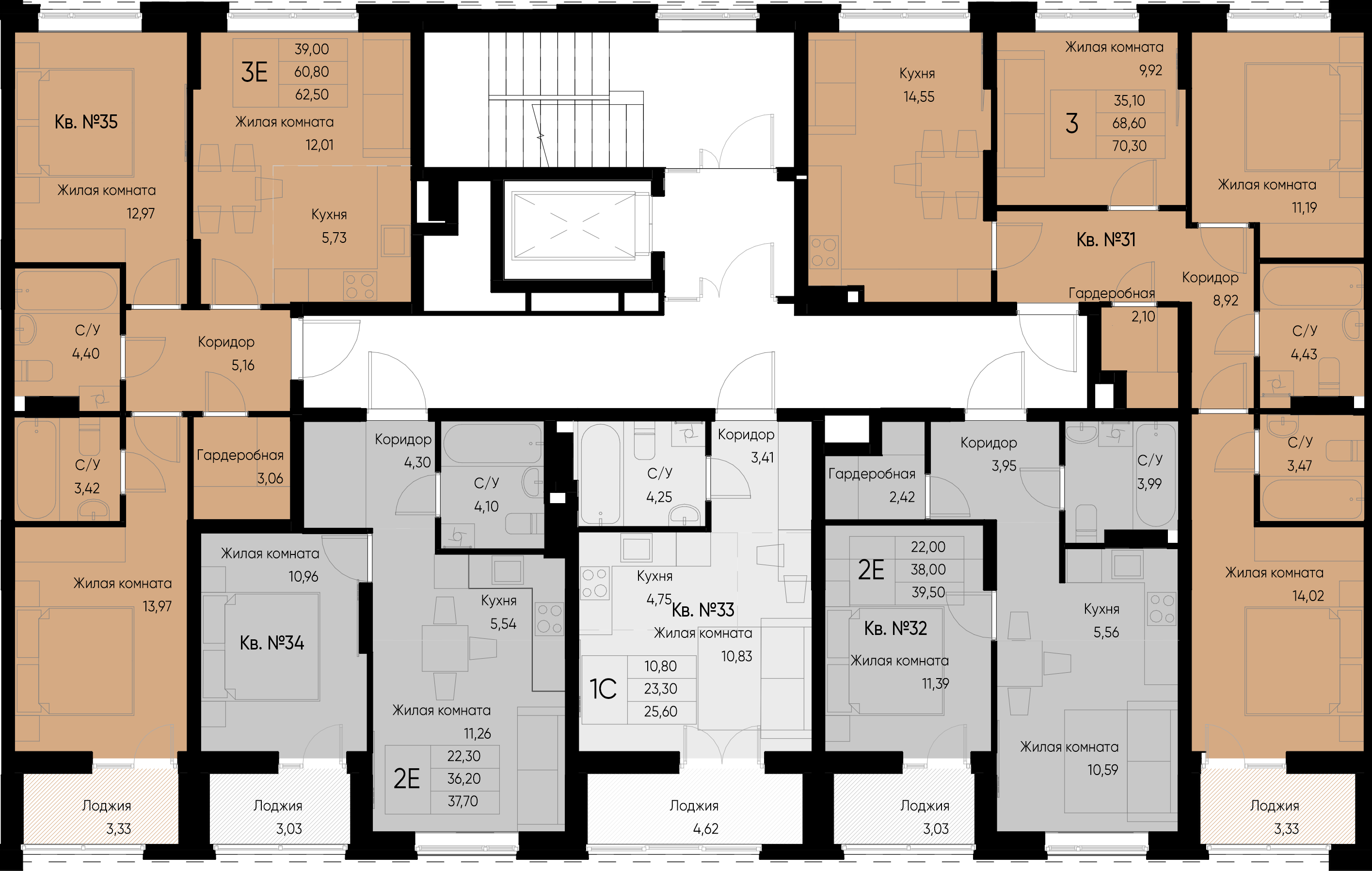 Студия №33 25,6 м2 от застройщика ГК ТОЧНО фото 2