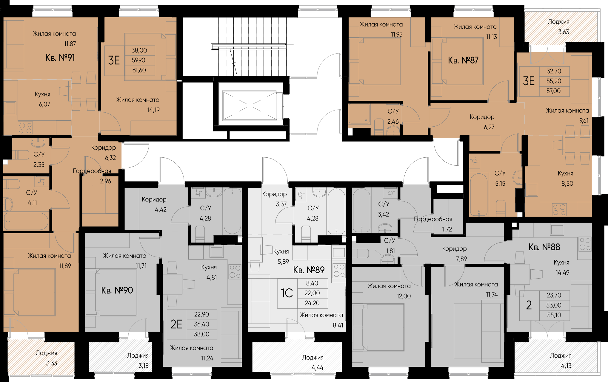 Студия №89 24,2 м2 от застройщика ГК ТОЧНО фото 2
