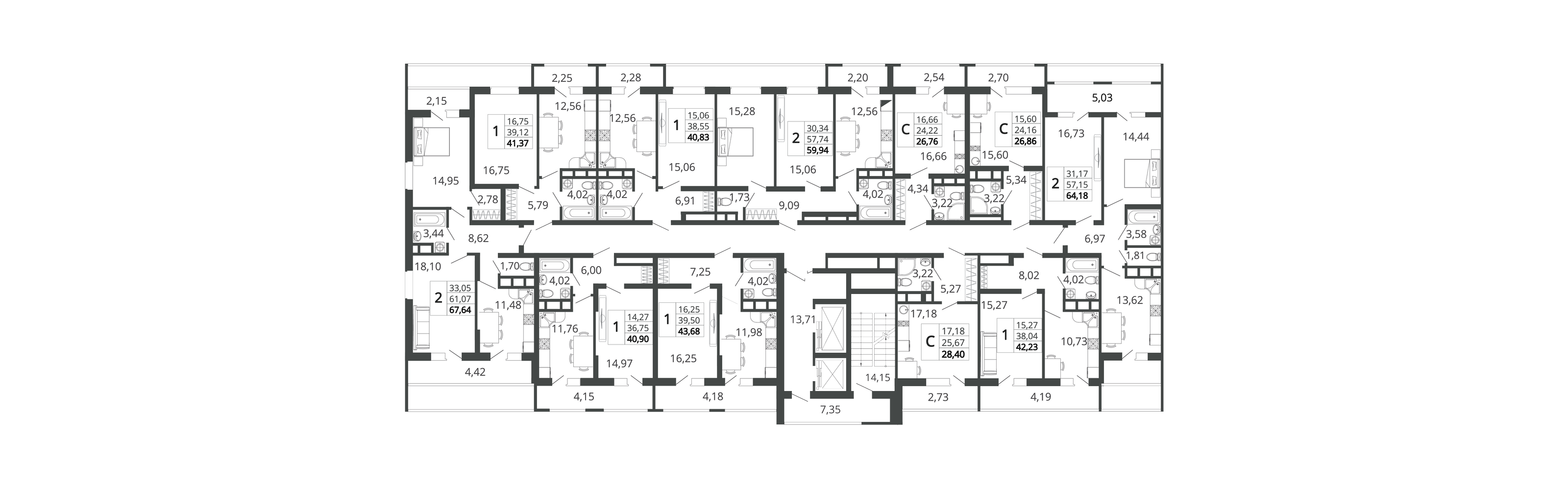 Студия №165 28 м2 от застройщика ГК ТОЧНО фото 5