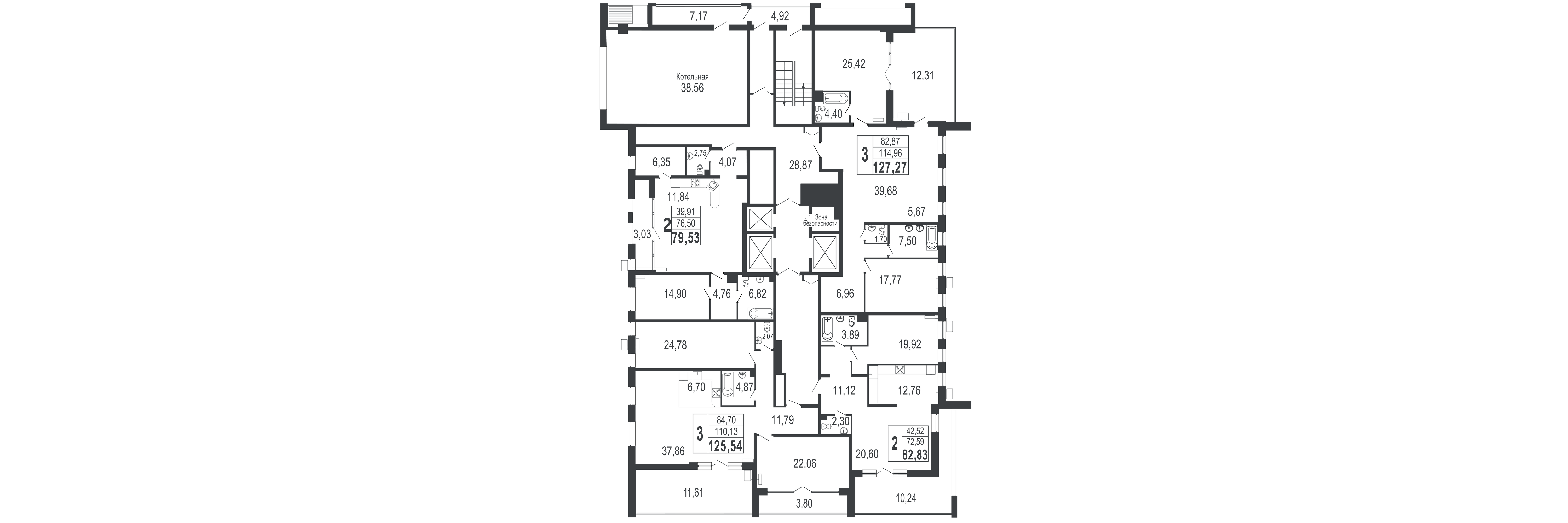 Пентхаус №188 121,5 м2 от застройщика ГК ТОЧНО фото 5