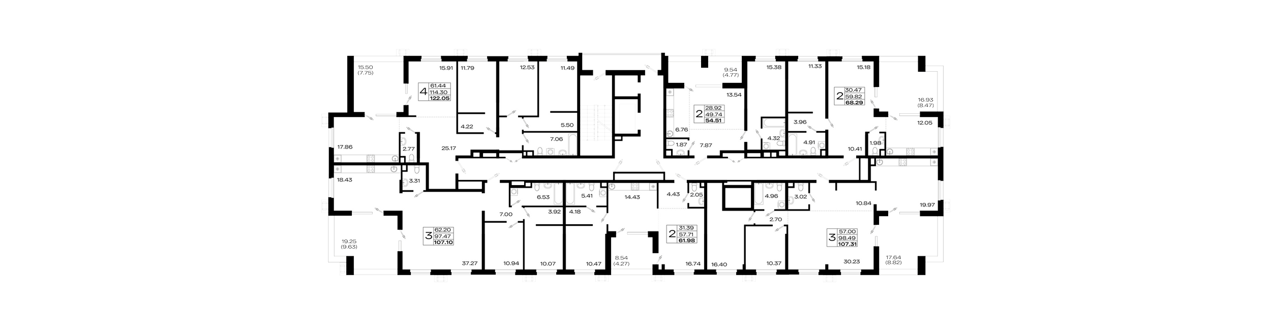 Пентхаус №136 106,5 м2 от застройщика ГК ТОЧНО фото 5