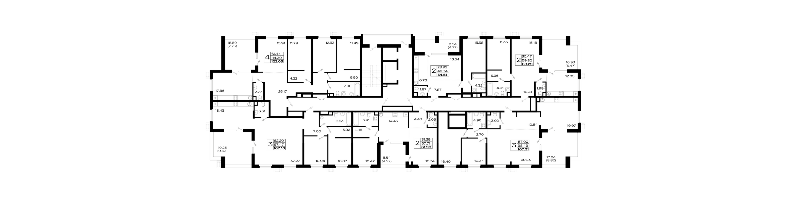Пентхаус №137 106,1 м2 от застройщика ГК ТОЧНО фото 5