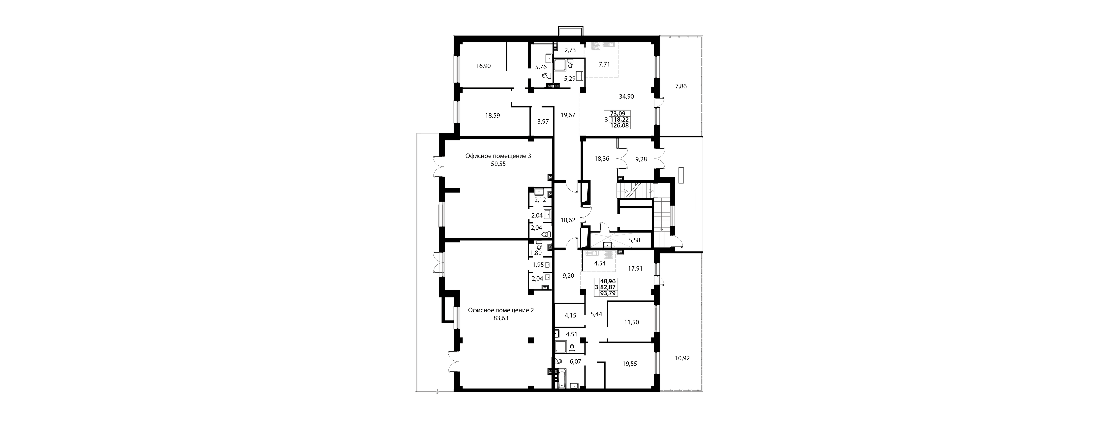 3-комнатная квартира №19 93,61 м2 от застройщика ГК ТОЧНО фото 5