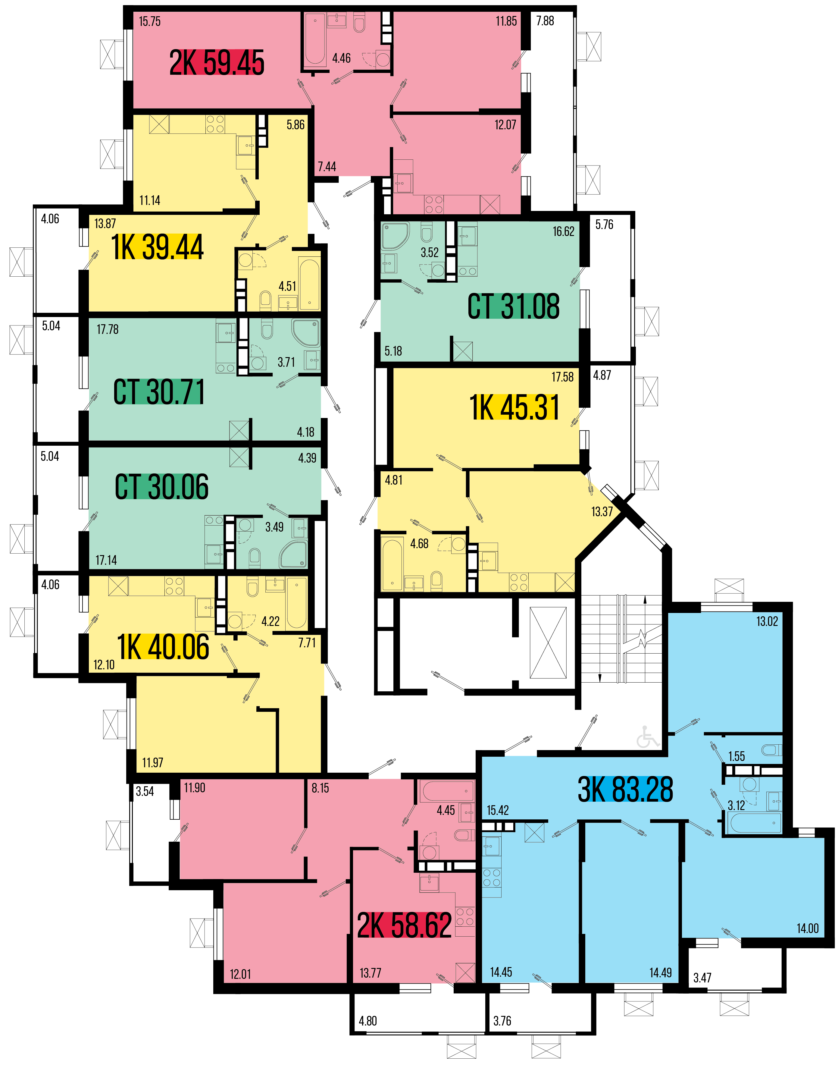 Студия №39 30,06 м2 от застройщика ГК ТОЧНО фото 5