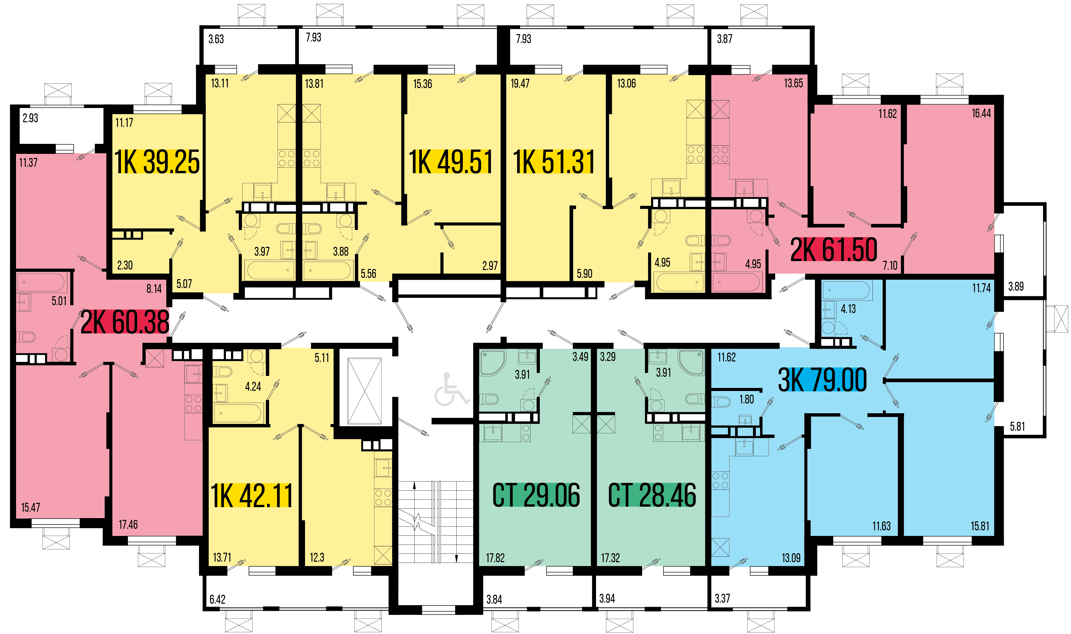 Студия №129 29,06 м2 от застройщика ГК ТОЧНО фото 5