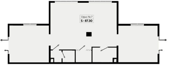 Офисное помещение 7 (БТИ 7-12)  87,3 м2 от застройщика ГК ТОЧНО