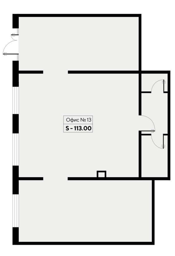 Офисное помещение 13  113 м2 от застройщика ГК ТОЧНО