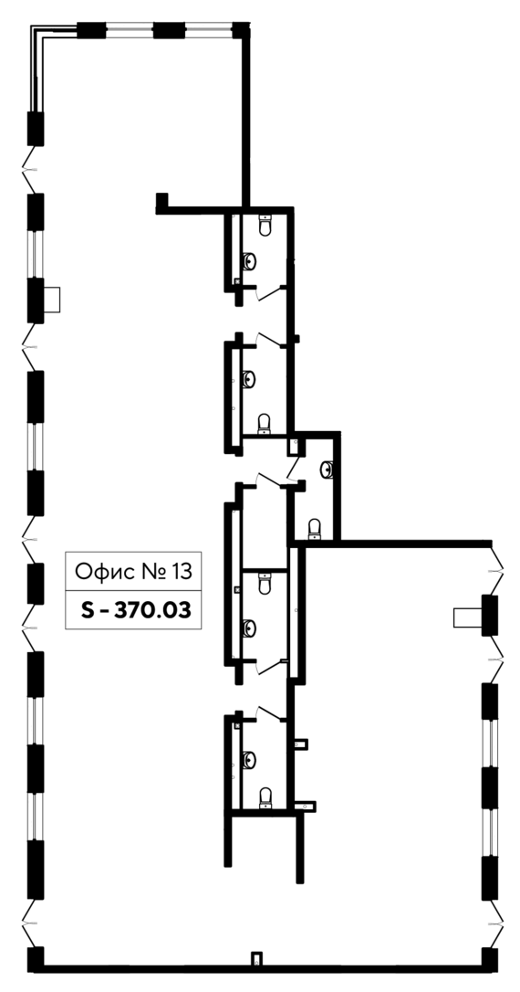 Офисное помещение №13/Н   м2 от застройщика ГК ТОЧНО