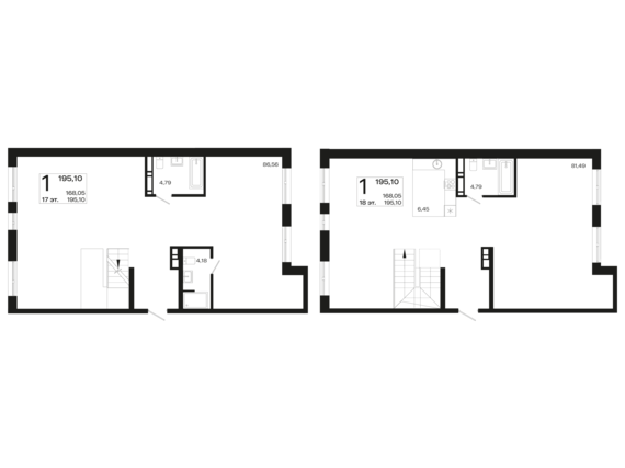 3-комнатная квартира №707 63,07 м2 от застройщика ГК ТОЧНО