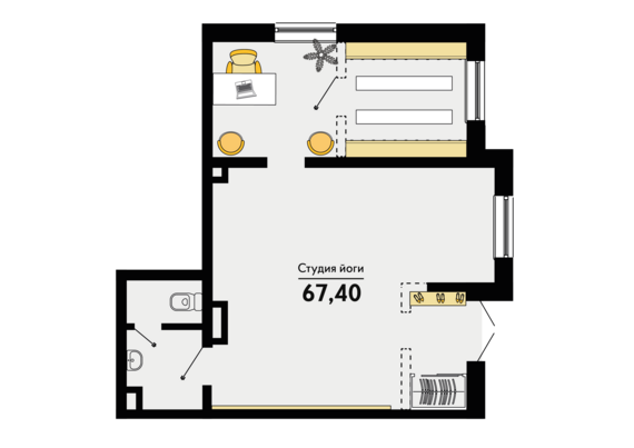 Офисное помещение 03 (164-167)   м2 от застройщика ГК ТОЧНО