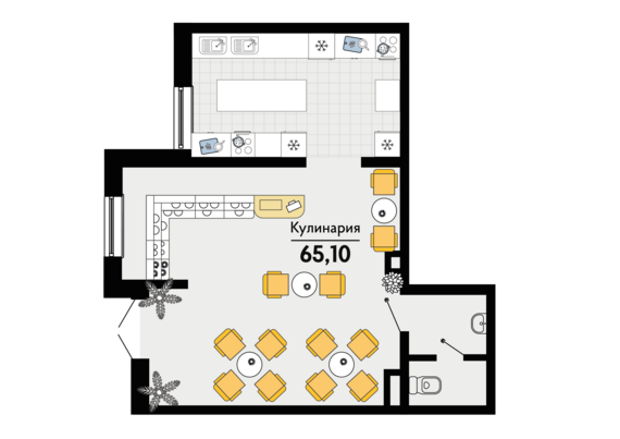 Офисное помещение 19 (224-227)   м2 от застройщика ГК ТОЧНО