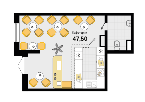 Офисное помещение 35 (303,304)   м2 от застройщика ГК ТОЧНО