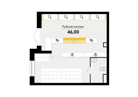 Офисное помещение 36 (305,306)   м2 от застройщика ГК ТОЧНО