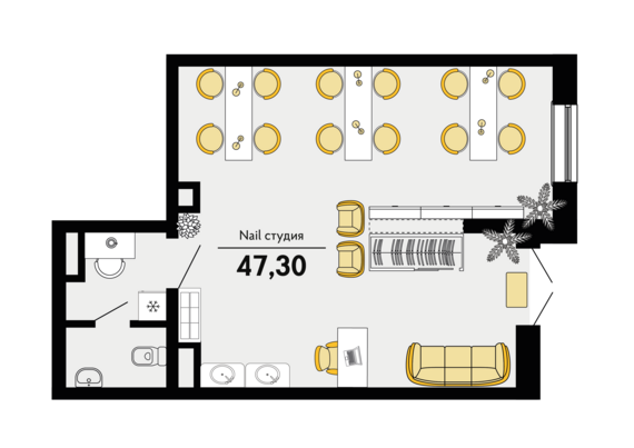 Офисное помещение 04 (168-170)   м2 от застройщика ГК ТОЧНО