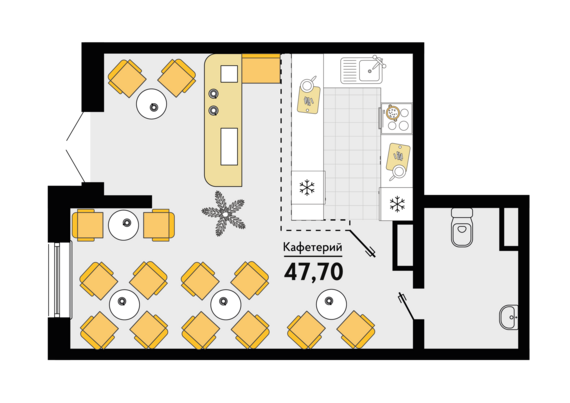 Офисное помещение 07 (176,177)   м2 от застройщика ГК ТОЧНО