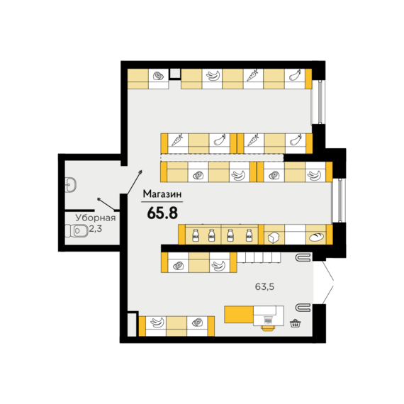 Офисное помещение 11 (203-205)   м2 от застройщика ГК ТОЧНО