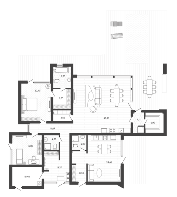 Коттедж 17 239,16 м2 от застройщика ГК ТОЧНО