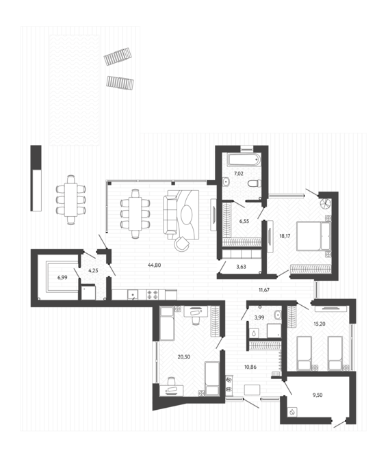 Коттедж 21 196,37 м2 от застройщика ГК ТОЧНО