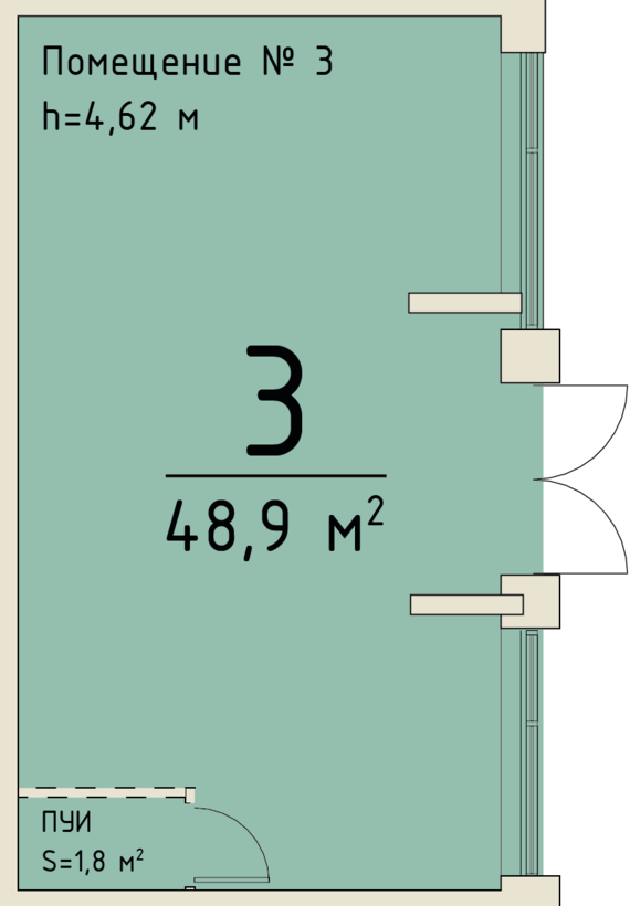 Офисное помещение 03   м2 от застройщика ГК ТОЧНО