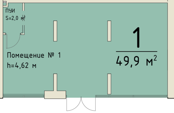 Офисное помещение 001   м2 от застройщика ГК ТОЧНО