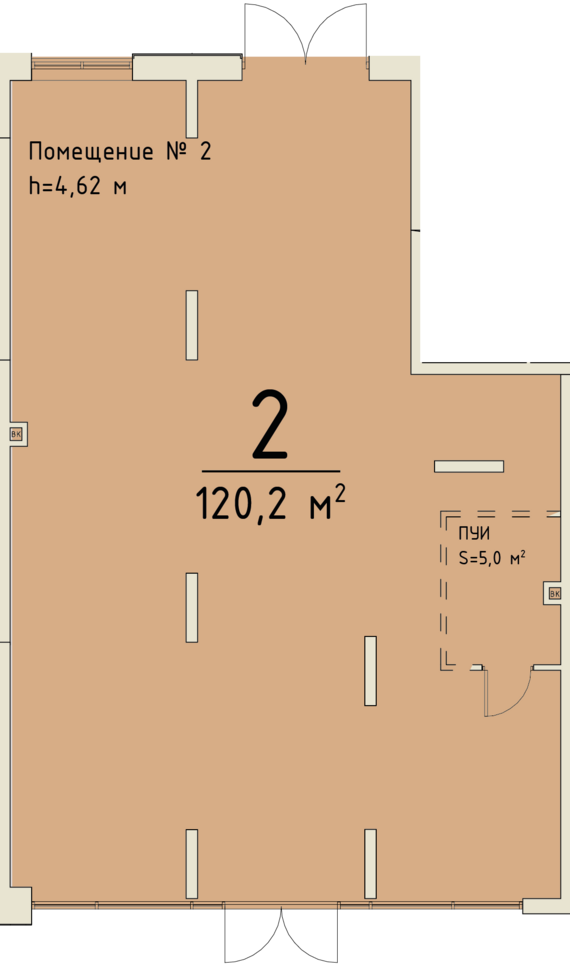 Офисное помещение 002   м2 от застройщика ГК ТОЧНО