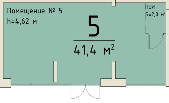 Офисное помещение 005   м2 от застройщика ГК ТОЧНО
