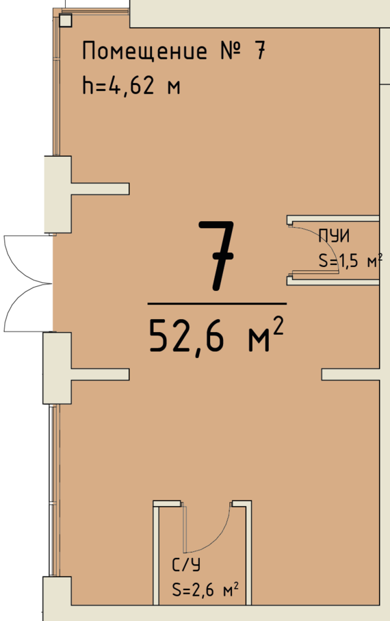 Офисное помещение 007   м2 от застройщика ГК ТОЧНО